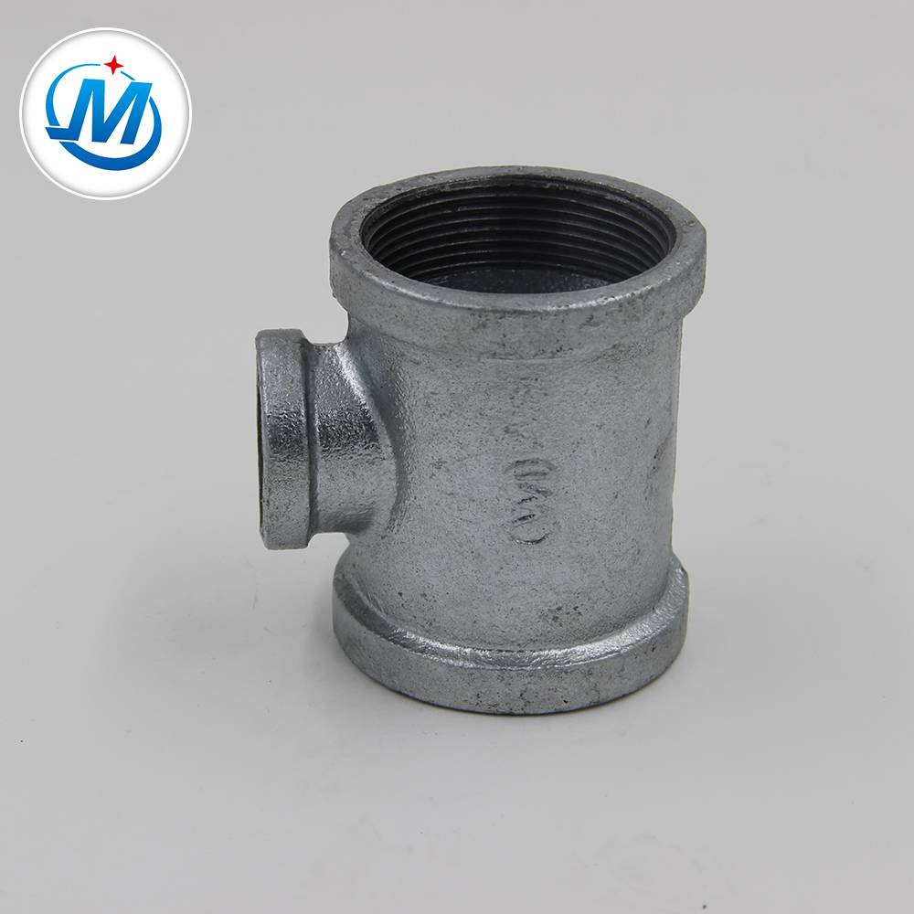 Factory For Pipe Branch Tee Fitting -
 3/8"1/2" DIN standard malleable iron pipe fitting Reducing Tee – Jinmai Casting