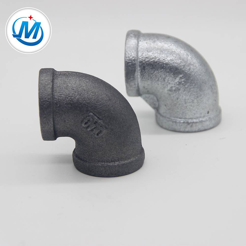 QIAO brand FIg no.90 elbow hot dipped galvanized Malleable Iron Pipe Fittings
