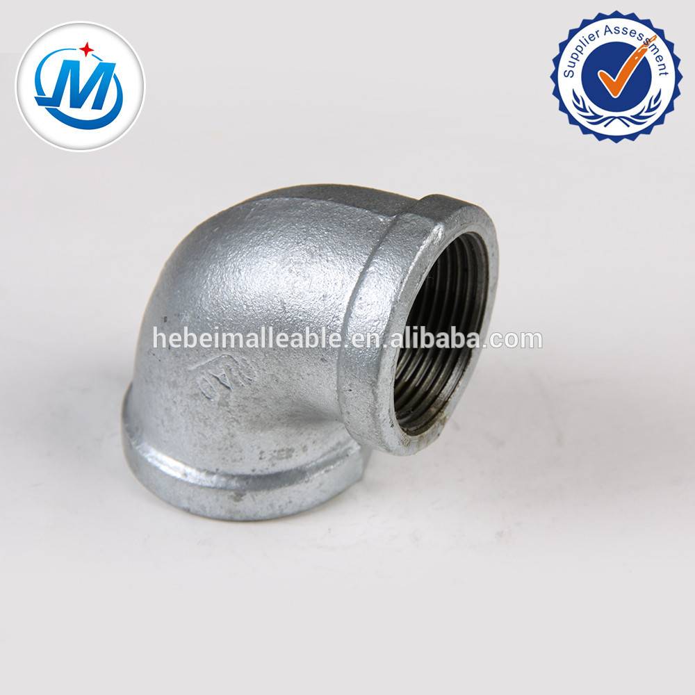gi malleable iron pipe fitting banded elbow