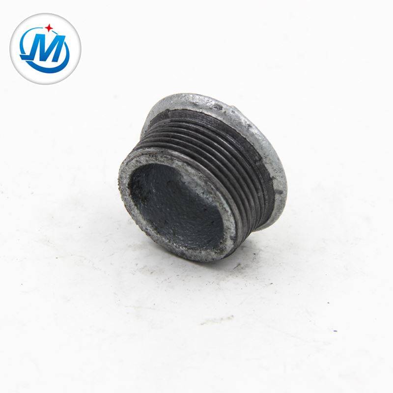 Quality Checking Strictly 2.4mpa Test Pressure DIN Standard Male Thread Malleable Iron Pipe Fittings Plug
