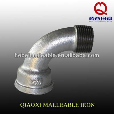 hardware items plumbing hot dipped galvanized malleable iron pipe fitting banded M&F bends
