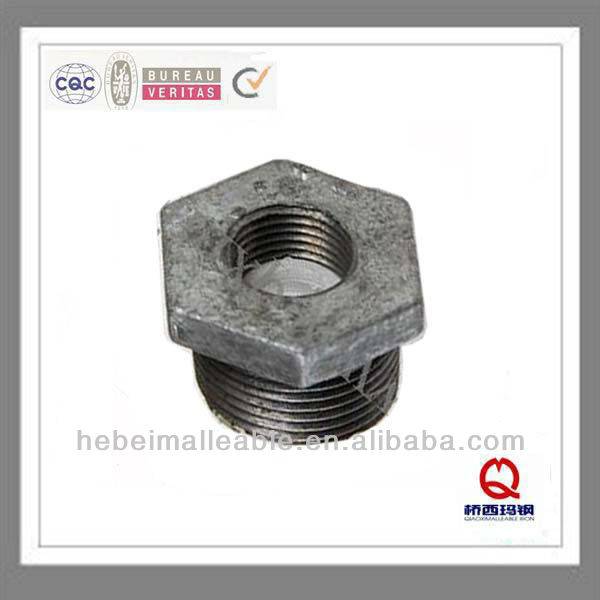 Wholesale Discount Hot Sale Metric Thread Bite Type Tube Fittings -
 1/2"bake galvanized malleable iron pipe fittings reducing bushing – Jinmai Casting