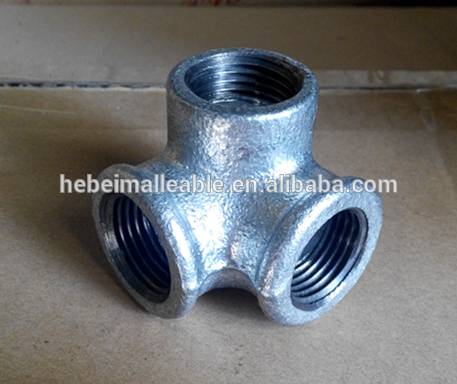 black / galvanized malleable cast iron pipe fittings ,elbow ,union , tee, cross,