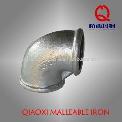 beaded Gl Ml iron pipe fitting 90 degree elbow