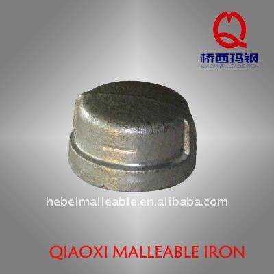 GI pipe fitting casting malleable iron ball end cap