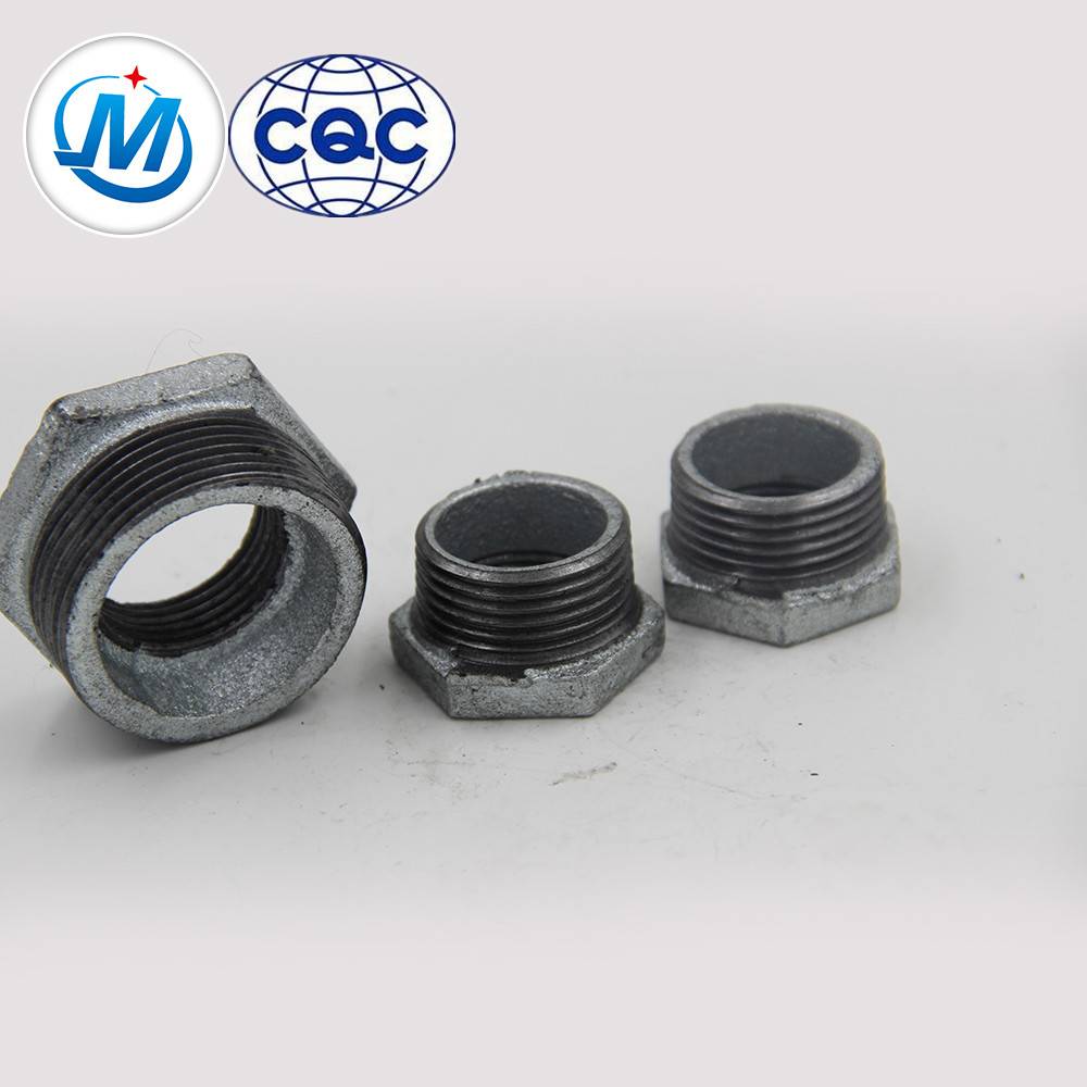 Best quality 90 Degree Bend Pipe Fitting -
 hebei QIAO 2" NPT GI malleable iron pipe pipe fitting plumbing busing – Jinmai Casting