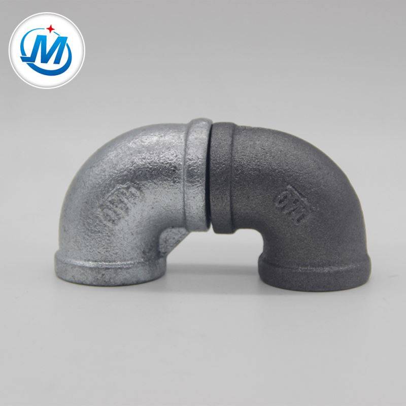 bake galvanized pipe fitting 90 elbow support