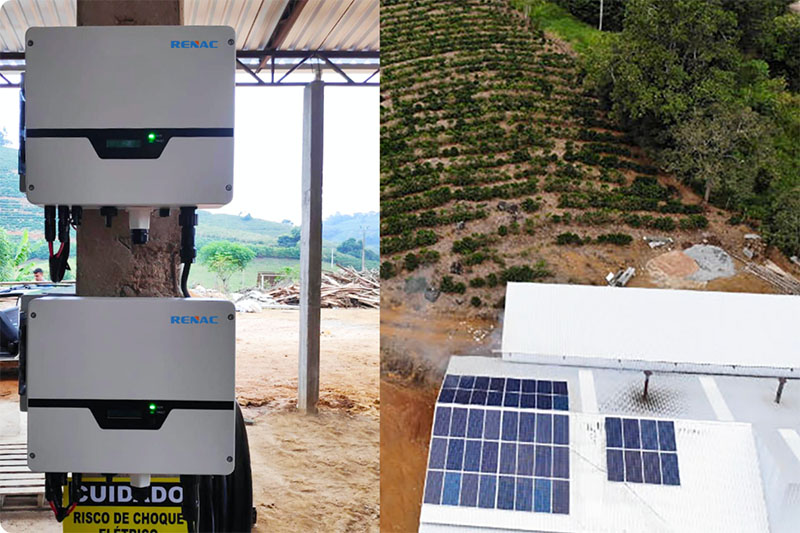 Праект даху фермы магутнасцю 16 кВт у Бразіліі
