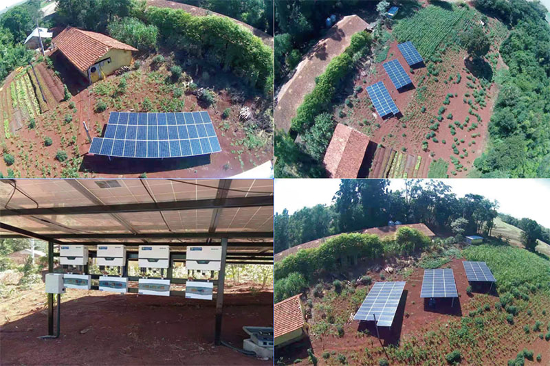Progetto di tettoia fotovoltaica da 32KW in Brasile