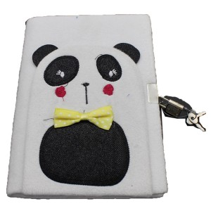 Plush Notebook with lock