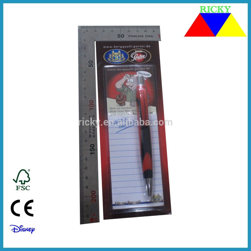 Factory Price Hanging File Folder - ST-R003 promotional stationery set magnetic notepad with pen – Ricky Stationery