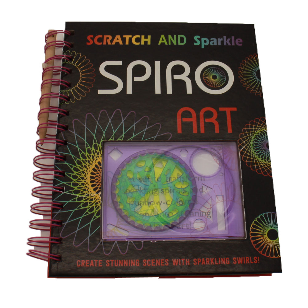 Scratch and Sparkle Spiro art set creating stunning scenes with sparkling swirls !