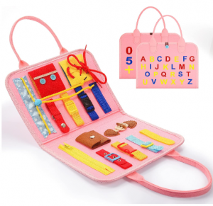 Busy Board for Toddlers, 1-3 Year Old Girl Gifts Toys Travel Toys