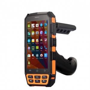 I-Industrial Handheld ye-smartphone eGqibeleleyo yangaphandle ye-UHF ThingMagic