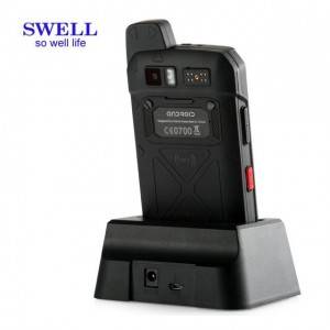 Android handheld pda rugged phone with docking mobile scanner