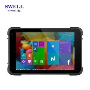 უხეში Windows Tablet PC სურვილისამებრ Linux Ubuntu IP68 2D შტრიხკოდების სკანერი NFC DDR3L 4GB+64GB i86H
