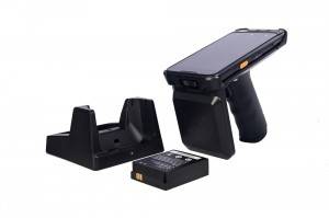 V710 UHF Portable Uhf Rfid Reader менен 2D лазердик сканер Rfid продуктулары