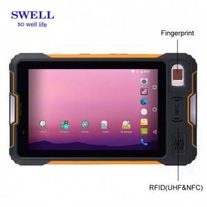 Odolný ručný terminál tablet pc UHF snímač čiarových kódov android 7.0 V810