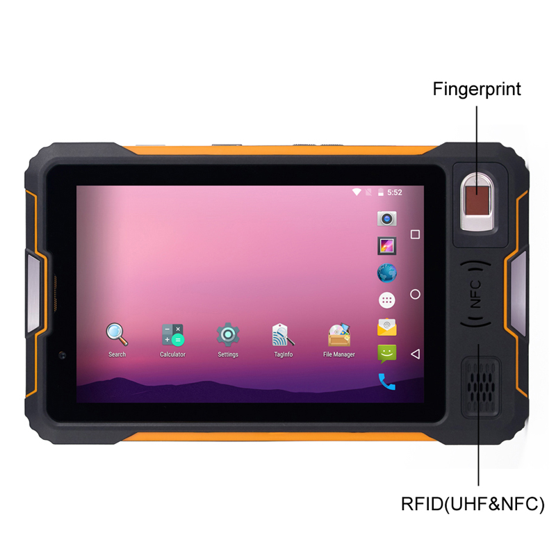 tablet robusto con tecnologia biometrica delle impronte digitali