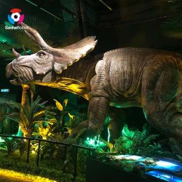 The Triceratops dinosaurs are going to the science museum
