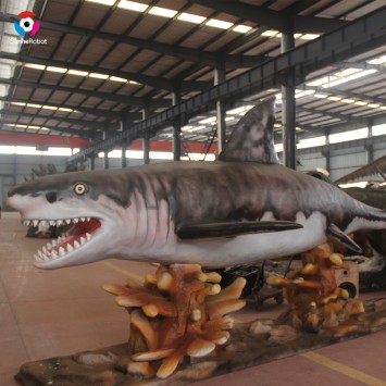 Attractive life size Ocean Animatronic Animal Megalodon model for sale