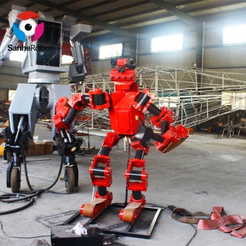 Amusement park life size human robot