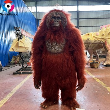 Life Size Simulation Animatronic Animal Gorilla Costume for sale