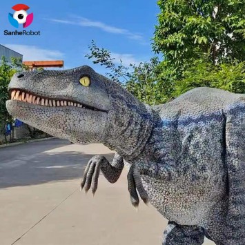 New dinosaur props animatronic hidden legs dinosaur costume model VelociRaptor costume sale for adult