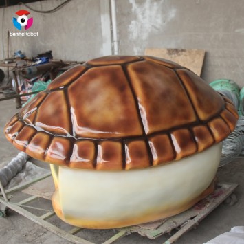 Fiberglass Turtle Shell Statue for Taking Photos