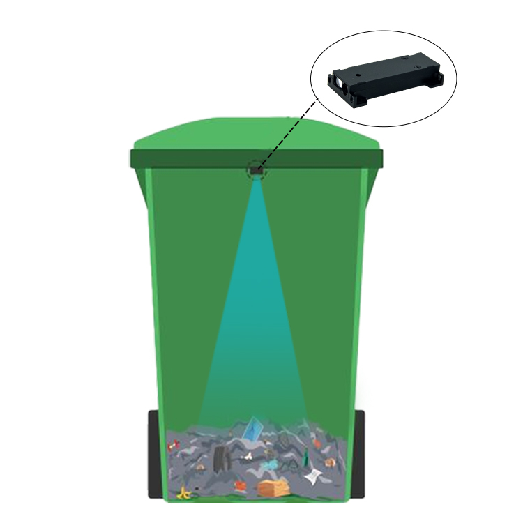 Systém detekce přetečení odpadu