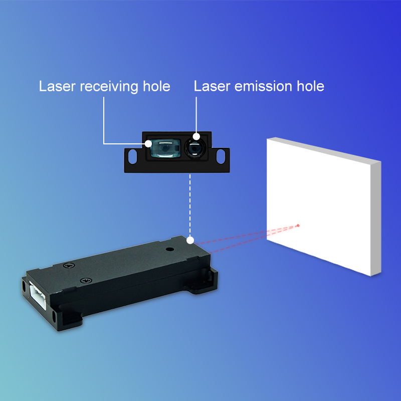 Sensor de mesura làser invisible de classe 1 per a l'automatització de processos