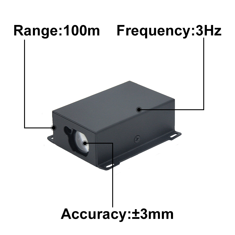 Sensor de distancia láser de largo alcance UART TTL