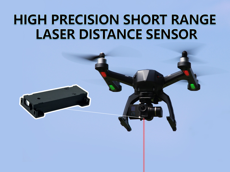 sensor de distancia láser de curto alcance