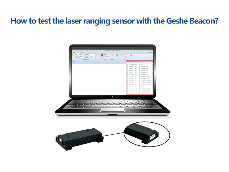 Como probar un sensor de distancia láser usando o software de proba GESE?