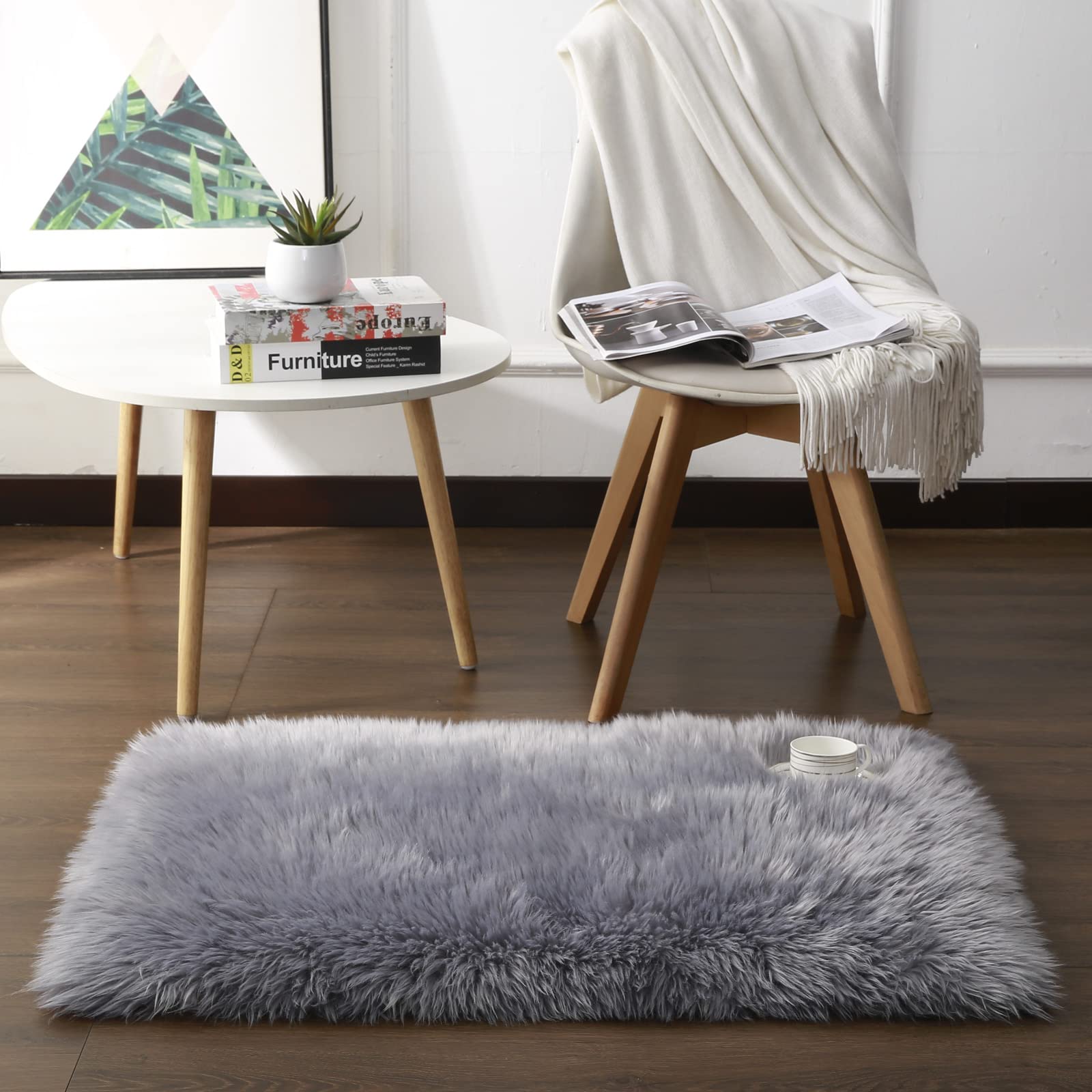 Home Decor Square Soft Plush Carpets Tapis Fausse Fourrure Fluffy Shag Rugs Featured Image