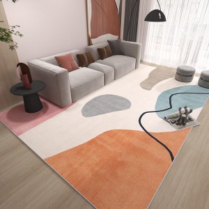 tapete de sala de estar de luxo minimalista leve geométrico abstrato moderno tapete de quarto para casa tapete de área