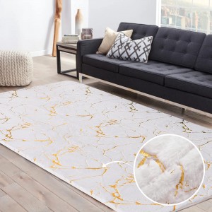 Měkké kovové barevné abstraktní koberečky Protiskluzové Načechrané obdélníkové plyšové sametové domácí dekorativní koberce