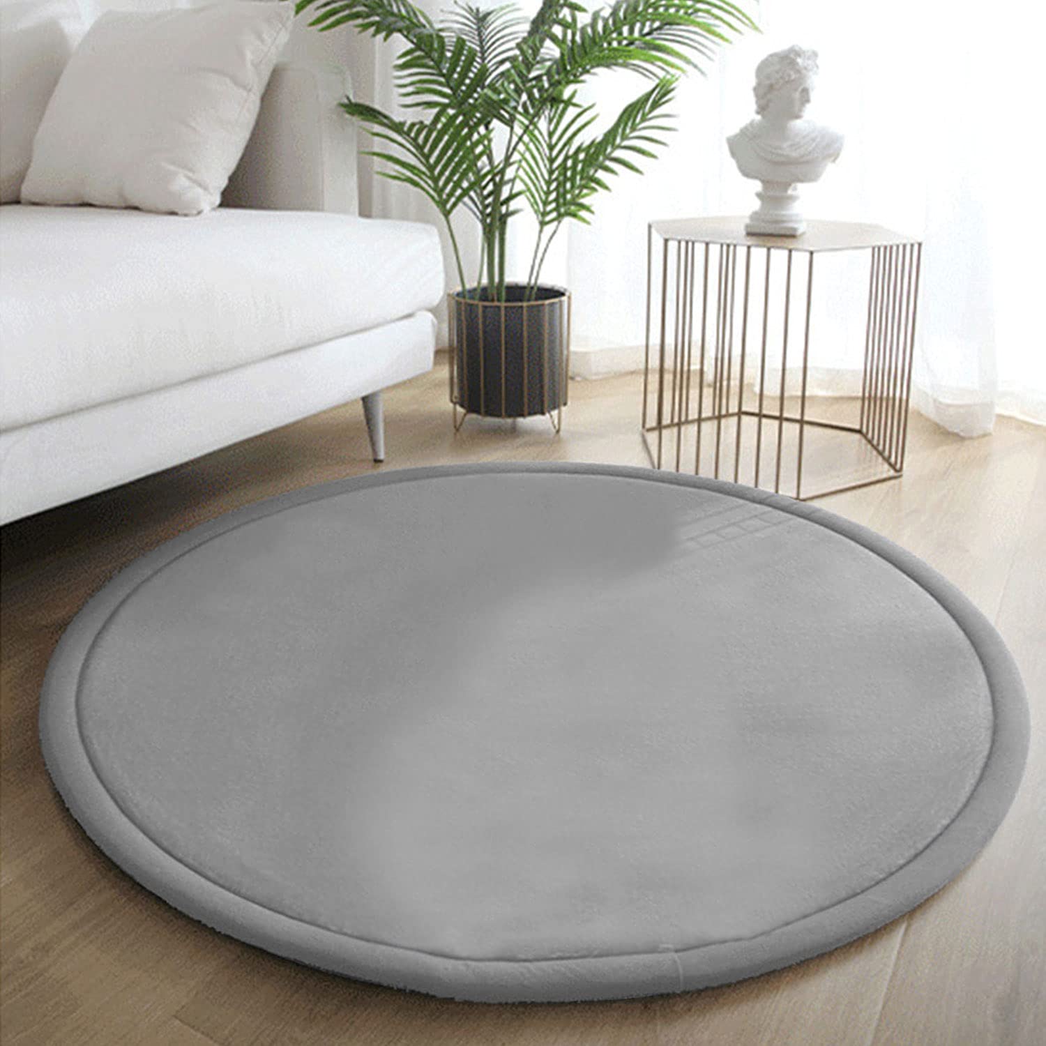 Thick Kids Round Rug – Coral Velvet Area ...