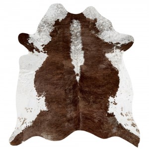 Килим зі штучної коров'ячої шкіри. Великий килим із принтом корови та нековзкою підкладкою