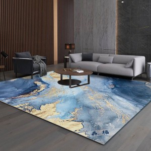 Lieli paklāji kristāla dekoratīvie digitāli apdrukāti paklāju paklāji viesistabai