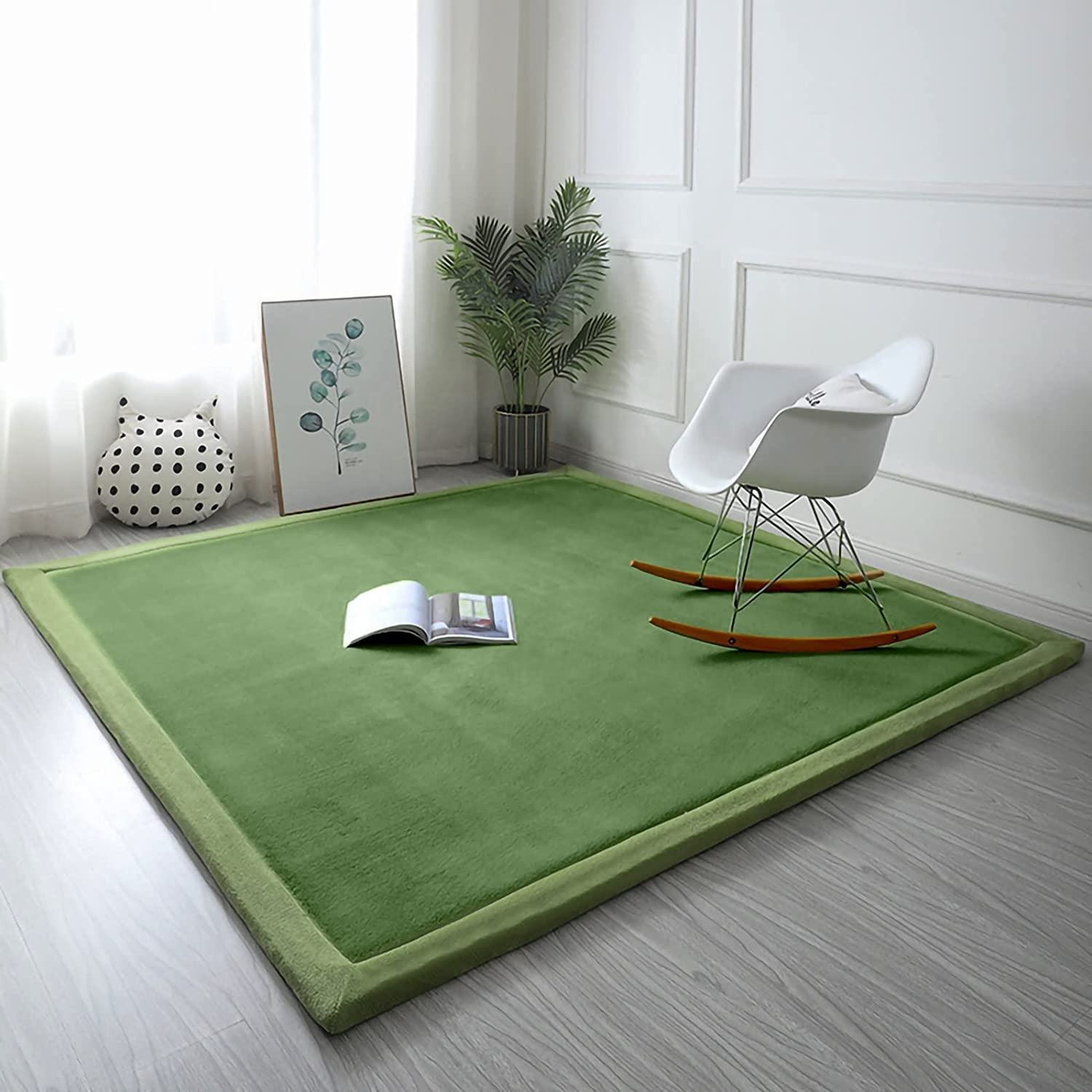 ٿلهو Alfombra جاپاني Tatami Area Rug Kids Play Mat Tatami Memory Foamcenter Carpet for Living Room Featured Image
