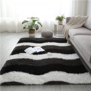 Nouveau design PV tapis de sol à poils longs tapis doux shaggy salon chambre tapis