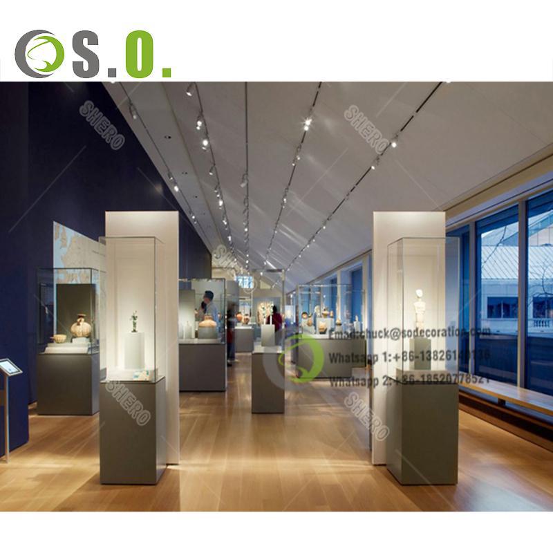 Modern Display Antique Glass Display Case High-End Museum Showcase Custom Manufacturers