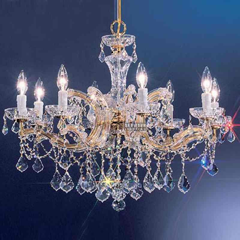 8 Lights Maria Theresa Chandelier Gold Color