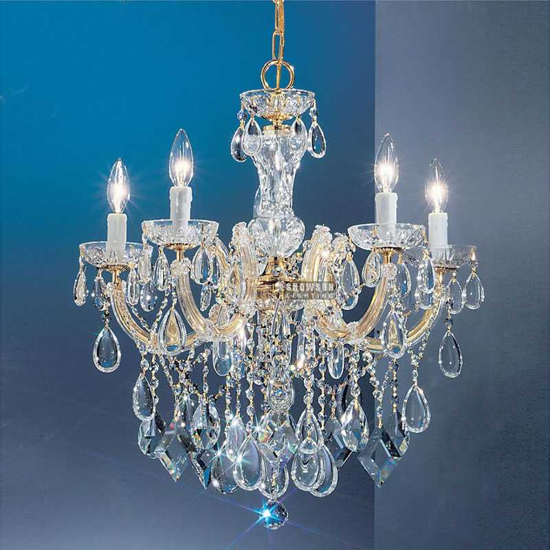 5 Lights Gold Maria Theresa Chandelier