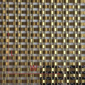 Hot sale Metal Mesh Room Divider - XY-1513P golden Decorative Wire Mesh for Hall Screen – Shuolong