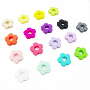 Rapid Delivery for Child Tableware Factory - New Fashion Design for Silicone Baby Teething Beads Flower Bead – Melikey