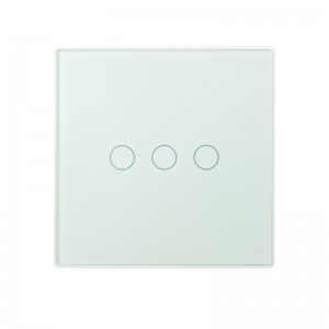 Smart Touch Switch Tuya Manufacturer Wall Light Switch, Glass Panel, Neutral Wire Required, EU