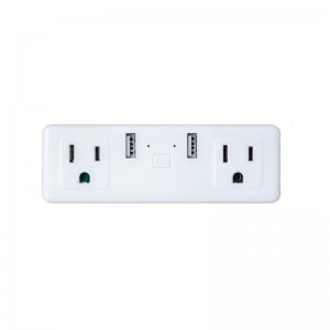 Hot New Products China Hailar UK Standard Smart WiFi Plug with 2-Gang Socket Support Smart Life APP