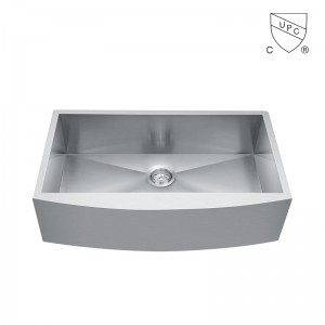 Handmade SUS304/316 Stainless SteelApron front farmhouse cUPC  Kitchen Sink for Project and Home Use